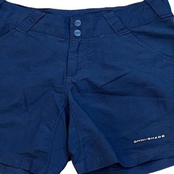 Columbia Coral Point PFG Omni-Shade Blue Nylon 6" Fishing Shorts Size Small UFP - Picture 2 of 10
